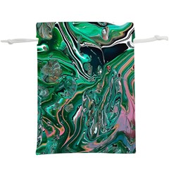 Malachite  Lightweight Drawstring Pouch (xl) by kaleidomarblingart