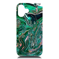 Malachite  Iphone 16 Plus Black Uv Print Pc Hardshell Case by kaleidomarblingart