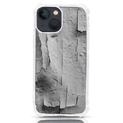 Wall With Cracked White Paint Texture Iphone 13 Mini Tpu Uv Print Case by dflcprintsclothing