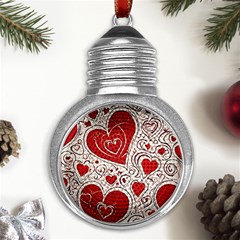 Be My Valentine Metal Light Bulb Shape Ornament by pollyparadiseartshop