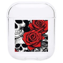 Roses And Skulls Hard Pc Airpods 1/2 Case by pollyparadiseartshop