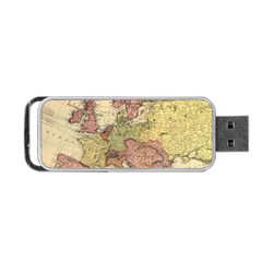 Retro Old Vintage Map Of Europe Portable Usb Flash (two Sides) by Bedest