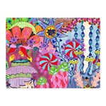 Cabbage Flower Abstract (1) (custom) Two Sides Premium Plush Fleece Blanket (Mini) 35 x27  Blanket Front