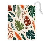 Leaves Autumn Drawstring Pouch (4XL) Front