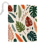 Leaves Autumn Drawstring Pouch (4XL) Back