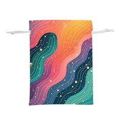 Art Abstract Pattern Lightweight Drawstring Pouch (l) by Salmanaz77