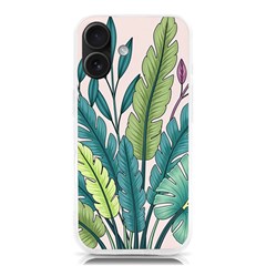 Illustrations Plants Nature Leaves Iphone 16 Tpu Uv Print Case by Salmanaz77