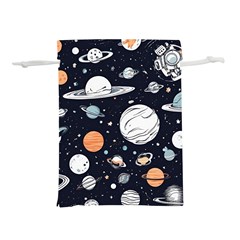 Space Galaxy Universe Stars Sky Lightweight Drawstring Pouch (m) by Paksenen