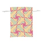 Abstract Pattern Design Scrapbooking Lightweight Drawstring Pouch (S) Front