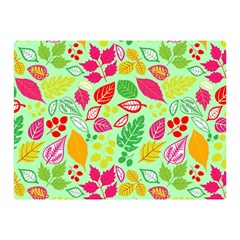 Flower Flora Floral Nature Pattern Seamless Two Sides Premium Plush Fleece Blanket (mini) by Bedest