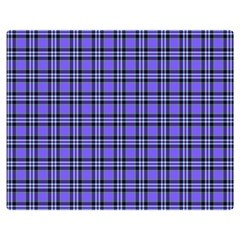 Blue Tartan Plaid 1 Two Sides Premium Plush Fleece Blanket (teen Size) by dressshop