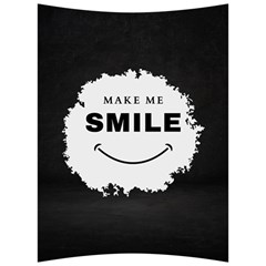 Black And White Simple Make Me Smile T Shirt 20250203 014057 0000 Back Support Cushion by Cowcow2005