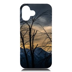 Tree Silhouette At Border Of Nahuel Haupi Lake, Rio Negro, Argentina Iphone 16 Plus Black Uv Print Pc Hardshell Case by dflcprintsclothing