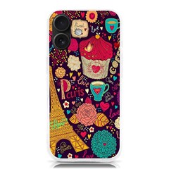 Collage Worx Black Collage Cupcake Eifel Tower Fireworks Paris Iphone 16 Tpu Uv Print Case by Grandong