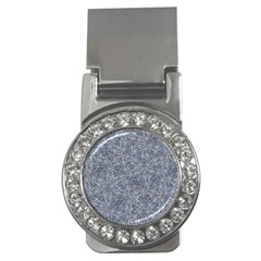 Blue Ornament Complex Mosaic Print Pattern Money Clips (cz)  by dflcprintsclothing