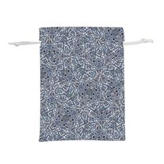Blue Ornament Complex Mosaic Print Pattern Lightweight Drawstring Pouch (s) by dflcprintsclothing