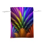 Abstract Colors - , Abstract Colors Lightweight Drawstring Pouch (L) Back