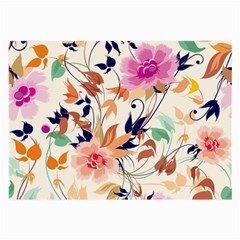 Abstract Floral Background Large Glasses Cloth by kyorashop23