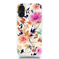 Abstract Floral Background Iphone 16 Tpu Uv Print Case by kyorashop23