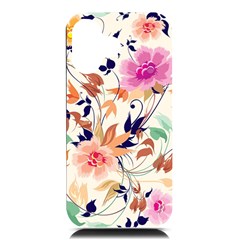 Abstract Floral Background Iphone 16 Black Uv Print Pc Hardshell Case by kyorashop23