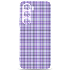 Purple Plaid Tartan 2 Samsung Galaxy S24 Plus 6 7 Inch Black Tpu Uv Case by dressshop