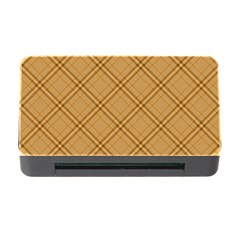Autumn Fall Plaid Tartan 1 Diagonal Memory Card Reader With Cf by dressshop
