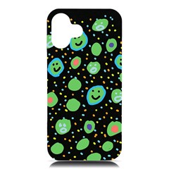 Doodle Dot Drawing Iphone 16 Plus Black Uv Print Pc Hardshell Case by Salmanaz77