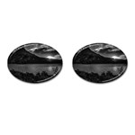 Nahuel huapi lake and andes range mountains landscape, bariloche, argentina Cufflinks (Oval) Front(Pair)