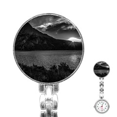 Nahuel Huapi Lake And Andes Range Mountains Landscape, Bariloche, Argentina Stainless Steel Nurses Watch by dflcprintsclothing