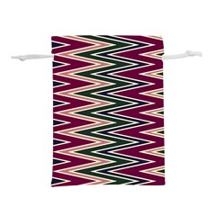 Pattern Zigzag Stripe Design Lightweight Drawstring Pouch (l) by Maspions