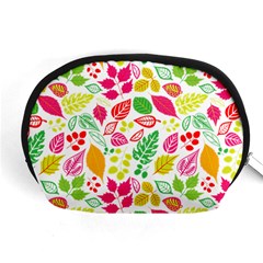 Leaves Pattern Seamless Texture Accessory Pouch (medium) by Maspions