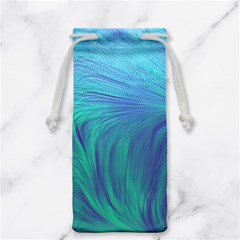 Psicodelia Zyguratti Texture Cyanturquoise Jewelry Bag by Salmanaz77