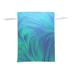 Psicodelia Zyguratti Texture Cyanturquoise Lightweight Drawstring Pouch (s) by Salmanaz77