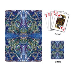 Blue Arabesque Playing Cards Single Design (rectangle) by kaleidomarblingart