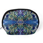 Blue arabesque Accessory Pouch (Medium) Back
