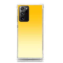 Amber Orange To Cream Yellow Linear Gradient Samsung Galaxy Note 20 Ultra Tpu Uv Case by GradientsOmbre