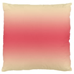 Cream Yellow To Crimson Red Bilinear Gradient Standard Premium Plush Fleece Cushion Case (one Side) by GradientsOmbre