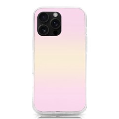 Pink Lace To Cream Yellow Bilinear Gradient Iphone 16 Pro Max Tpu Uv Print Case by GradientsOmbre