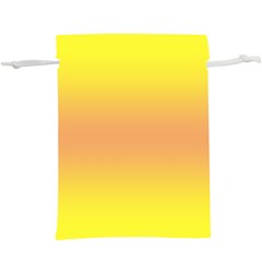 Electric Yellow To Coral Pink Bilinear Gradient Lightweight Drawstring Pouch (xl) by GradientsOmbre
