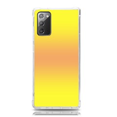 Electric Yellow To Coral Pink Bilinear Gradient Samsung Galaxy Note 20 Tpu Uv Case by GradientsOmbre