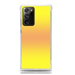 Electric Yellow To Coral Pink Bilinear Gradient Samsung Galaxy Note 20 Ultra Tpu Uv Case by GradientsOmbre