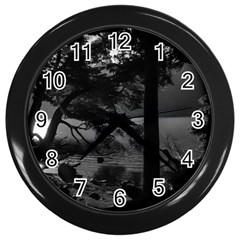 Los Alerces National Park Waterfront Landscape, Argentina002 Wall Clock (black) by dflcprintsclothing