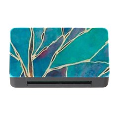Aqua Batik, Abstract, Colorful Memory Card Reader With Cf by kyorashop23