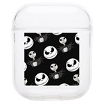 Jack Print, White, Before, Plain, Black, Simple, Christmas Soft TPU AirPods 1/2 Case Front