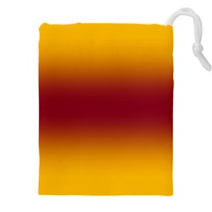 Amber Orange To Burgundy Red Bilinear Gradient Drawstring Pouch (5xl) by GradientsOmbre