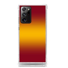Burgundy Red To Amber Orange Bilinear Gradient Samsung Galaxy Note 20 Ultra Tpu Uv Case by GradientsOmbre