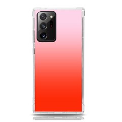 Pink Lace To Scarlet Red Linear Gradient Samsung Galaxy Note 20 Ultra Tpu Uv Case by GradientsOmbre
