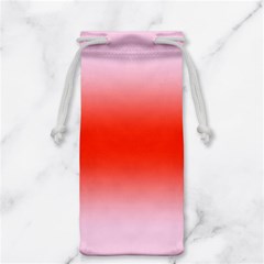 Pink Lace To Scarlet Red Bilinear Gradient Jewelry Bag by GradientsOmbre