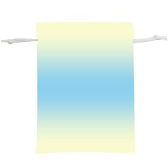 Cream Yellow To Baby Blue Bilinear Gradient Lightweight Drawstring Pouch (xl) by GradientsOmbre