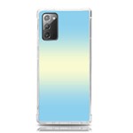 Baby Blue To Cream Yellow Bilinear Gradient Samsung Galaxy Note 20 TPU UV Case Front